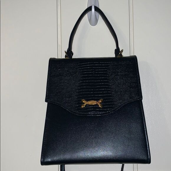 Vintage Handbags - Nwot Vtg navy‎ blue satchel or crossbody purse 👜